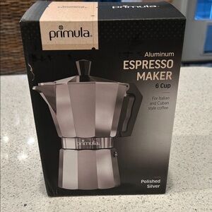 Primula Espresso Maker Silver Aluminum